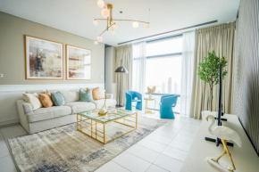 Nasma Luxury Stays - Exquisite Hideaway With Awe-ins Burj Khalifa Views